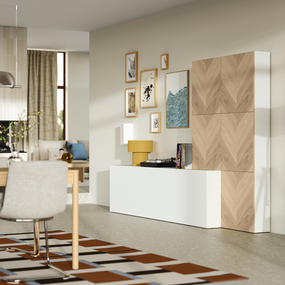 BESTÅ, storage combination with doors. 2 of 4 open dialog