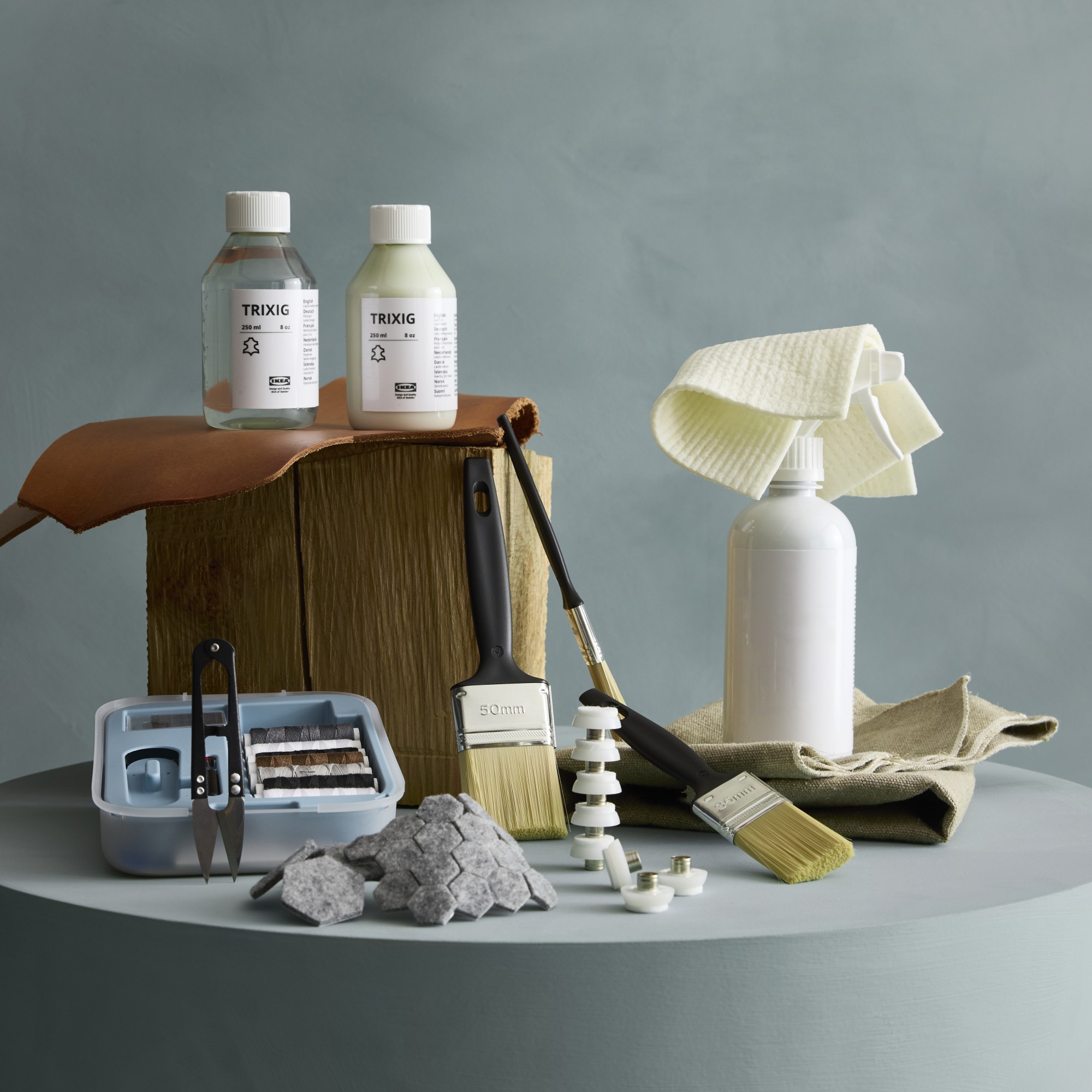 TRIXIG, stick-on floor protectors set of 20. 4 of 4 open dialog