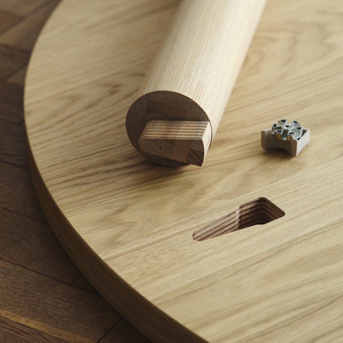 STOCKHOLM 2025, round table and 4 chairs. 4 of 9 open dialog