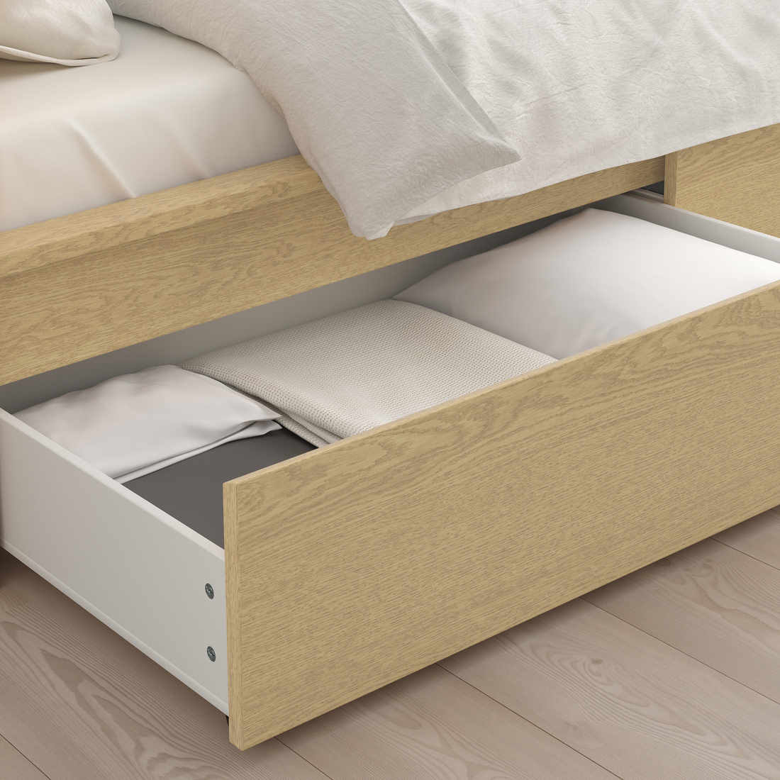 MALM, underbed storage box for high bed. 3 of 5 open dialog