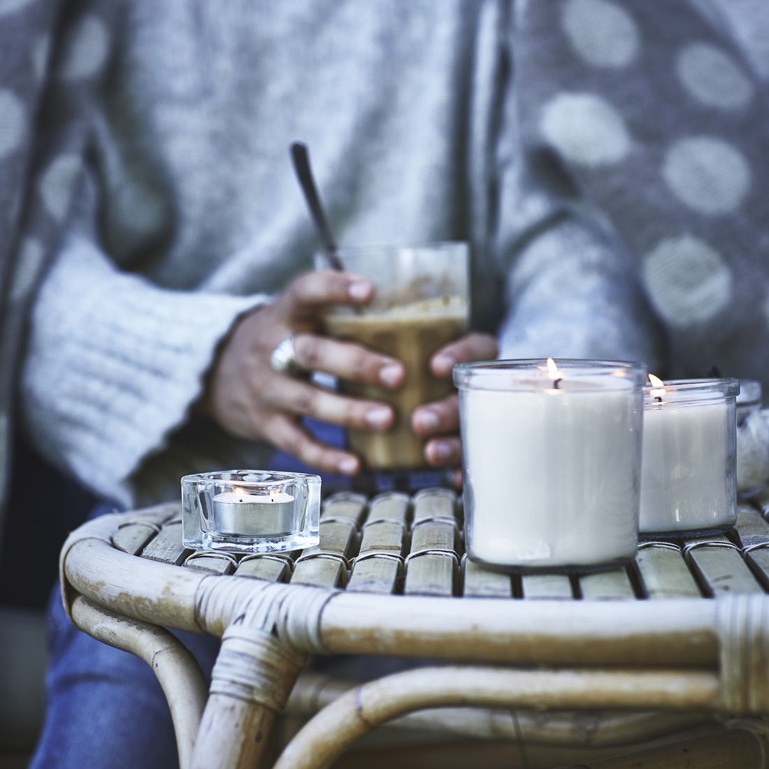 JÄMLIK, scented candle in glass. 7 of 7 open dialog