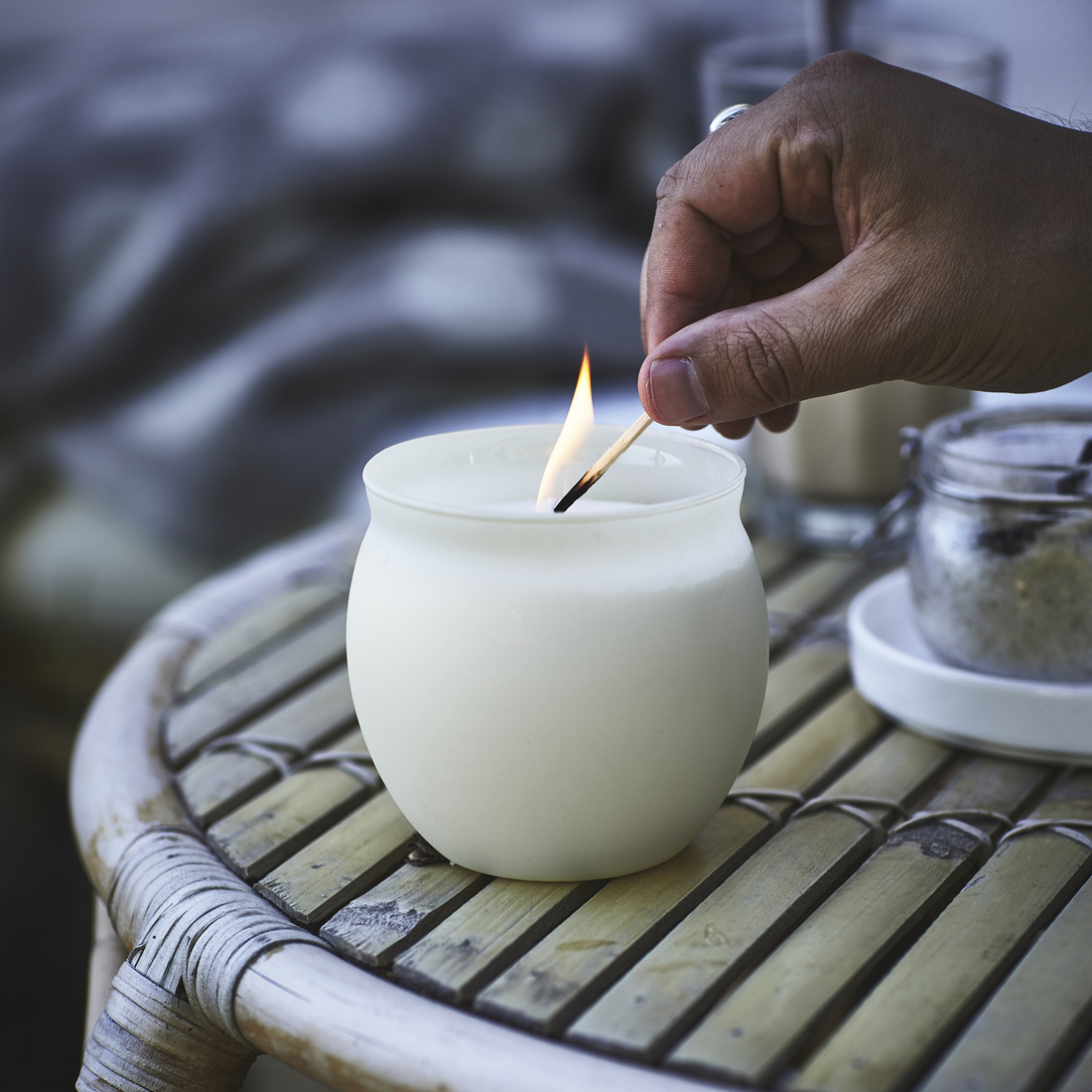 JÄMLIK, vela perfumada en vidrio. 5 de 5 open dialog