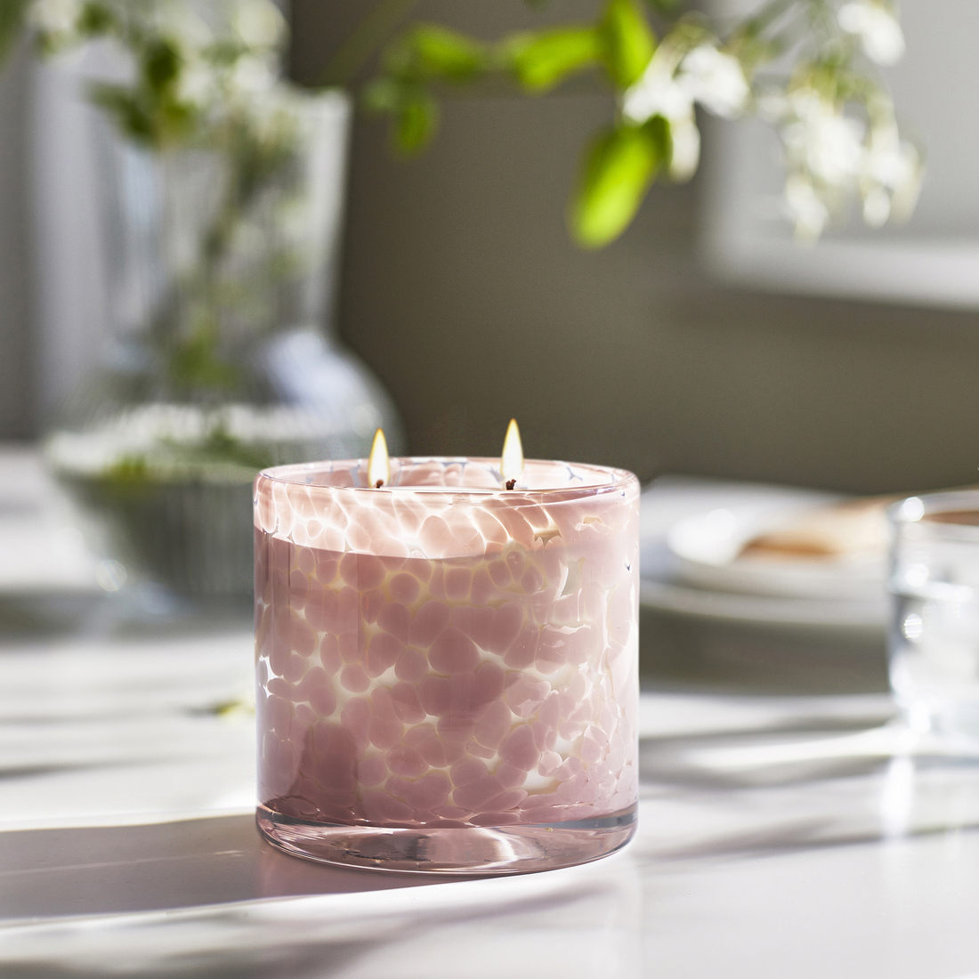 LUGNARE, scented candle in glass, 2 wicks. 4 of 6 open dialog