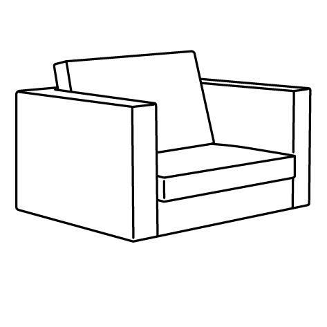SALTSJÖBADEN armchair frame 