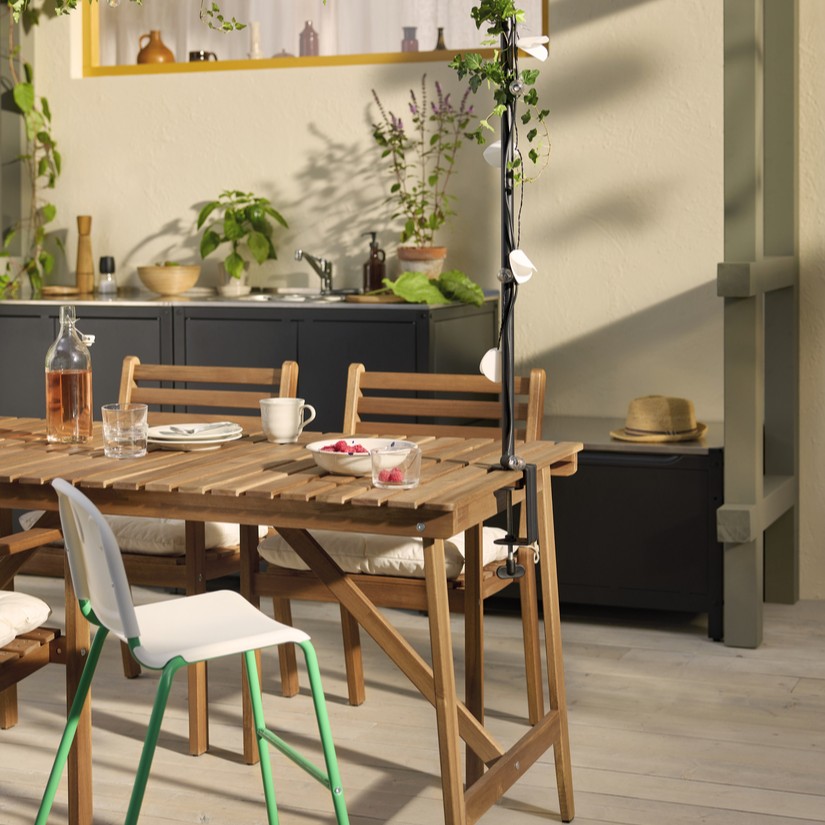 ASKHOLMEN, foldable table, outdoor. 2 of 5 open dialog