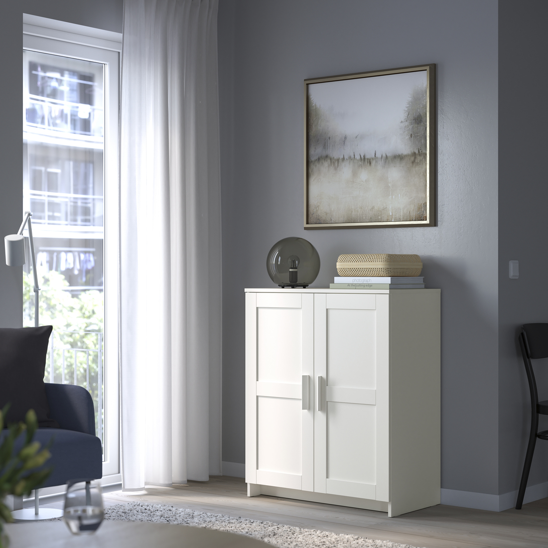 BRIMNES, cabinet with doors. 4 of 5 open dialog
