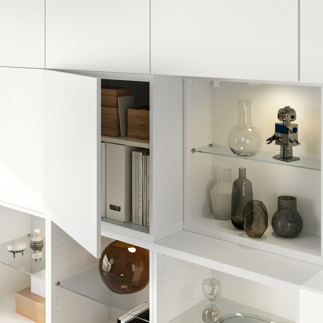 BESTÅ, storage combination with doors. 3 of 4 open dialog