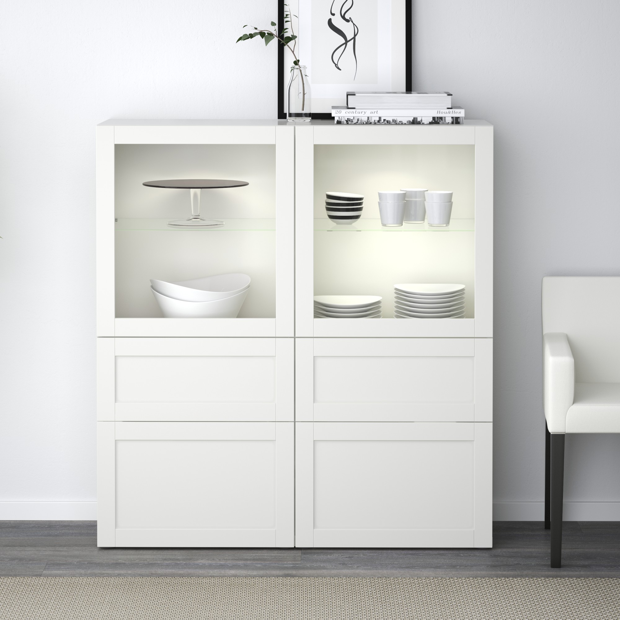 BESTÅ, display cabinet. 2 of 3 open dialog