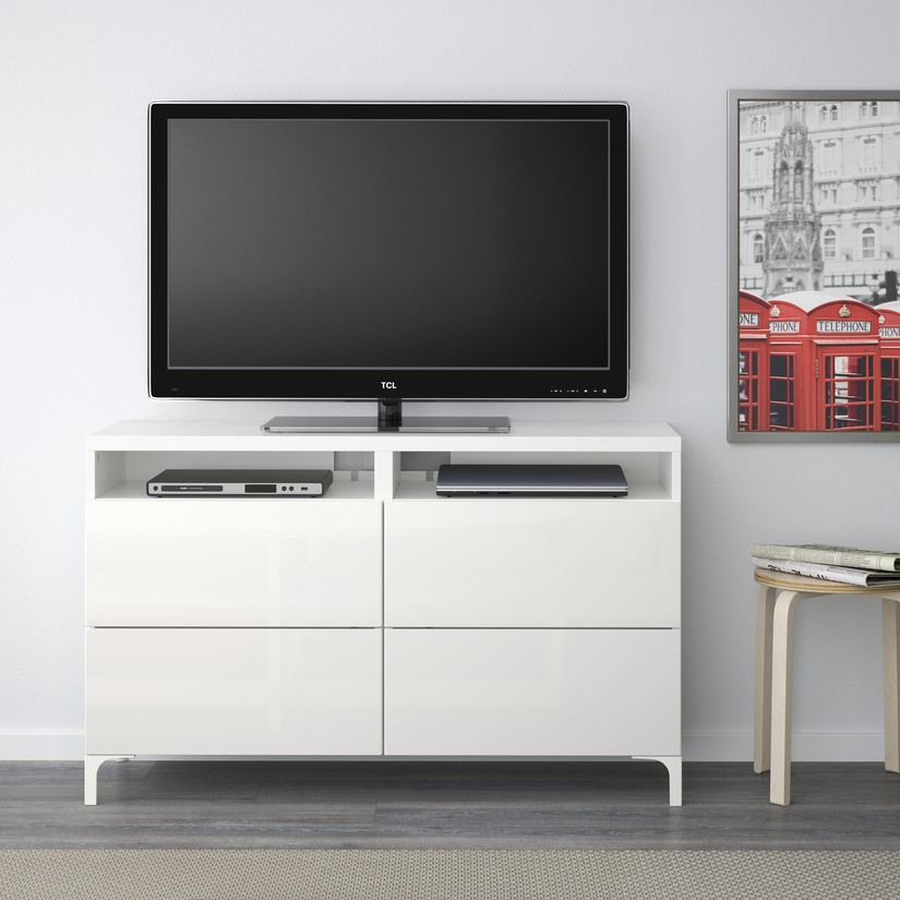 BESTÅ, TV bench with drawers. 2 of 5 open dialog