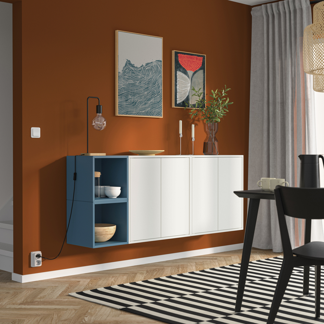 EKET, comb de gabinetes montados pared. 2 de 5 open dialog