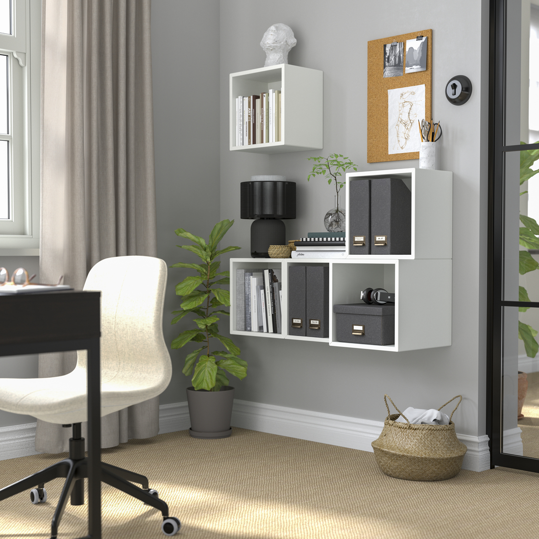 EKET, combinación estanterías de pared. 3 de 7 open dialog