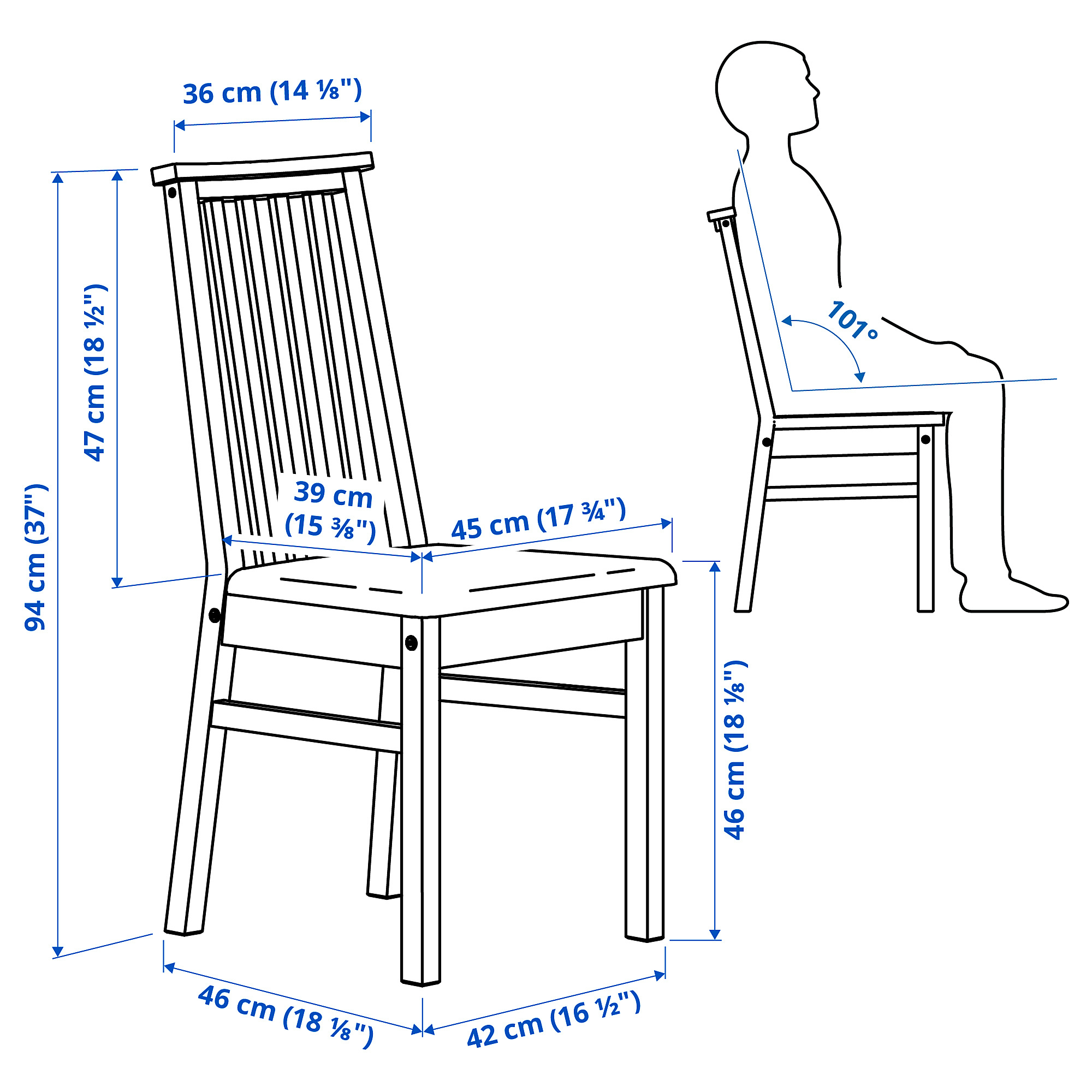 ÅLHULT, dining table and 4 chairs. 8 of 8 open dialog