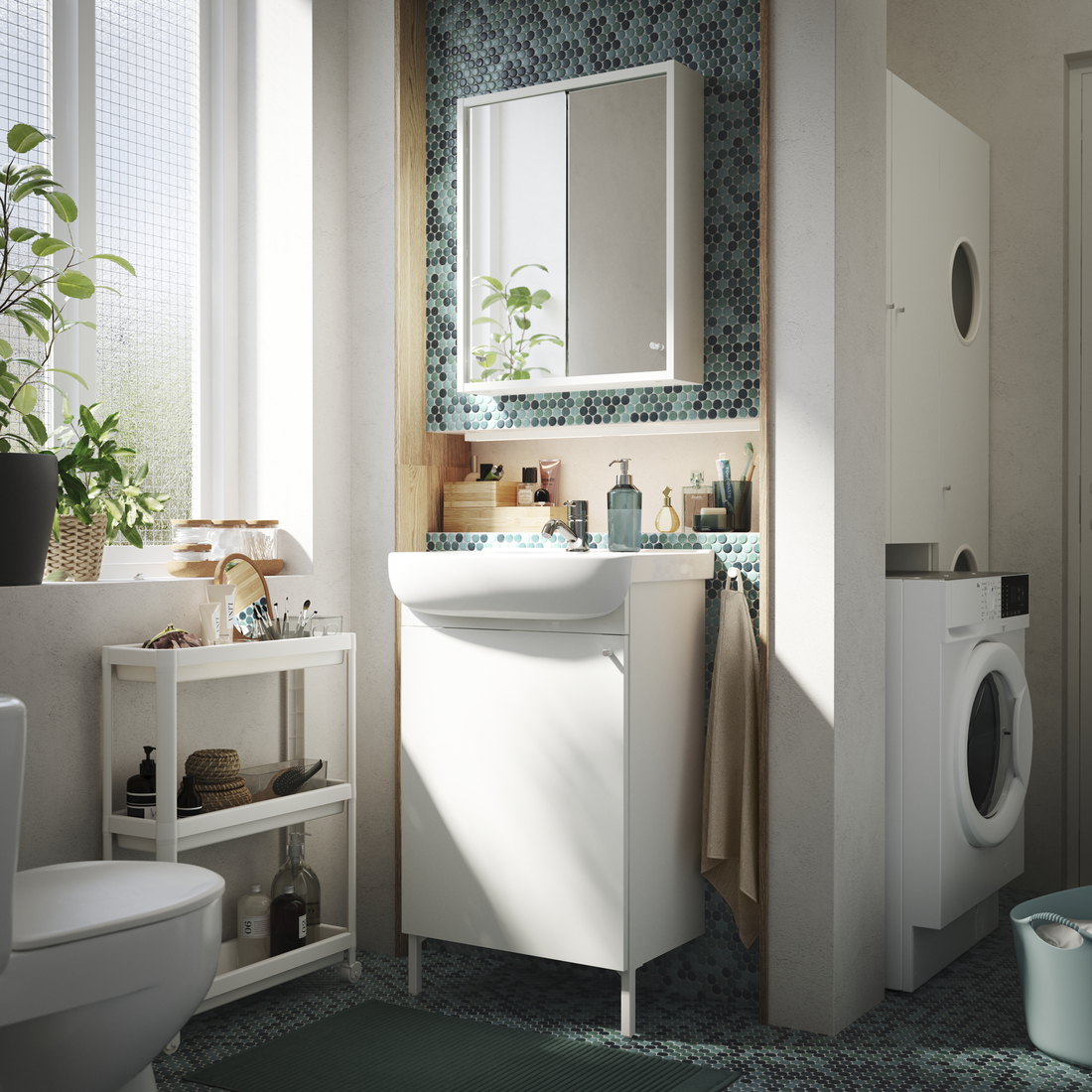 NYSJÖN, armario para lavamanos. 3 de 4 open dialog