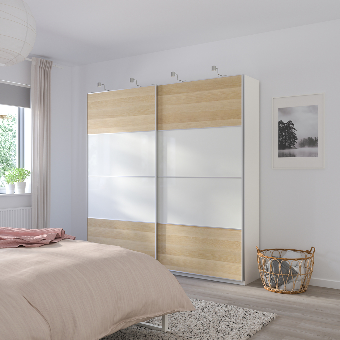 MEHAMN, 4 paneles para puerta corrediza. 4 de 4 open dialog