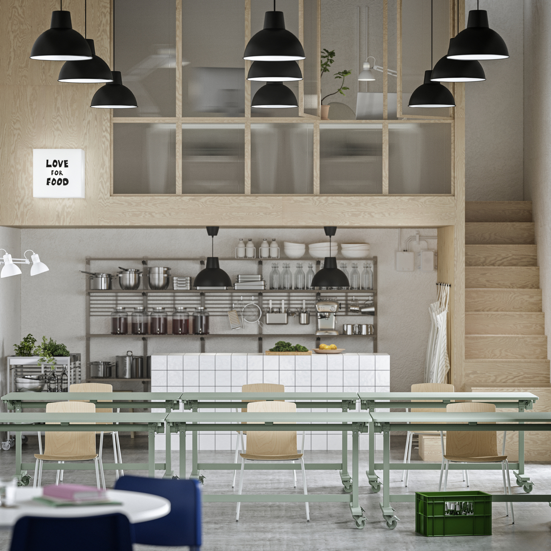 KUNGSFORS, riel montaje con estante/pared rejilla. 2 de 3 open dialog