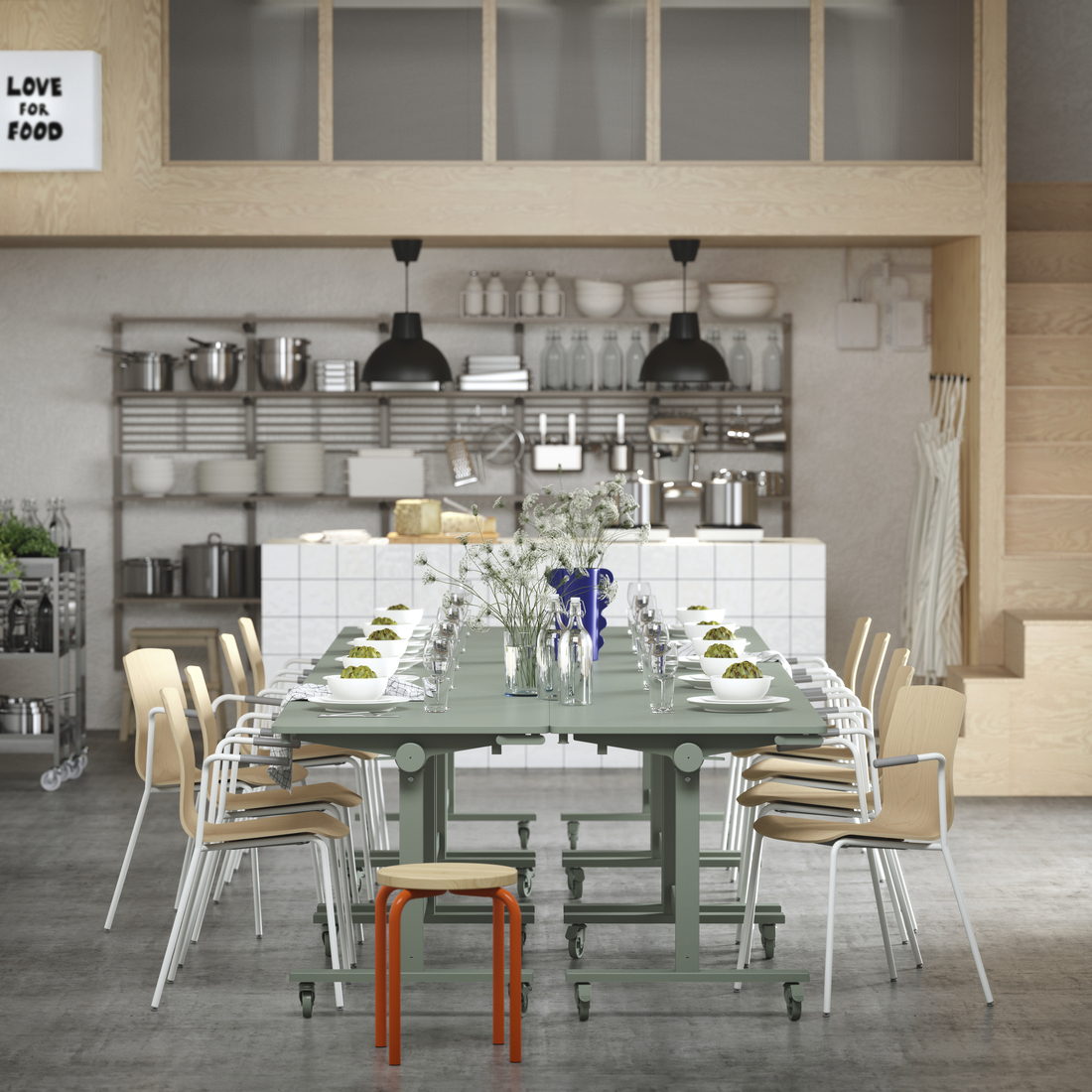 KUNGSFORS, riel montaje con estante/pared rejilla. 3 de 3 open dialog