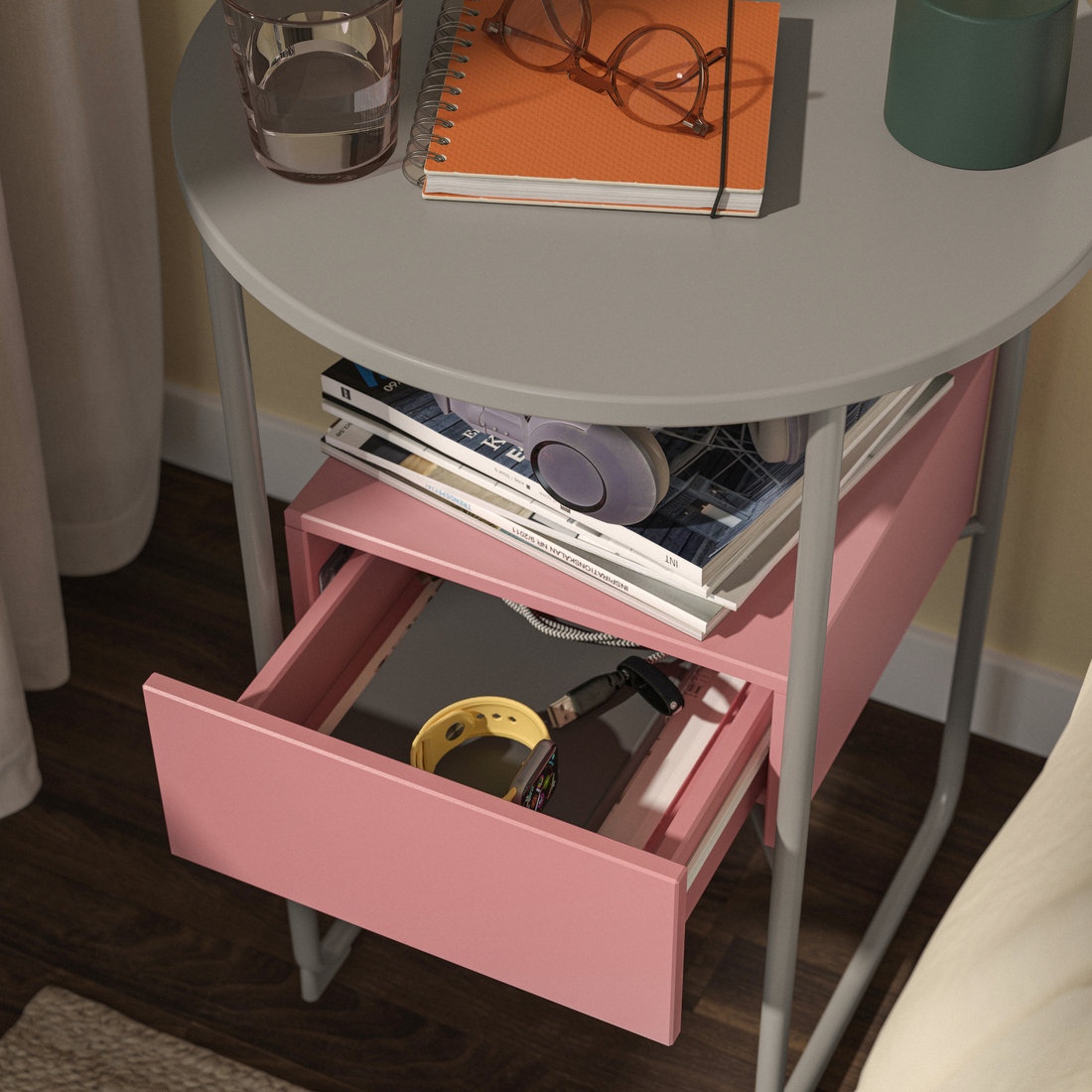 BLANKHÄLLAN, nightstand. 4 of 7 open dialog