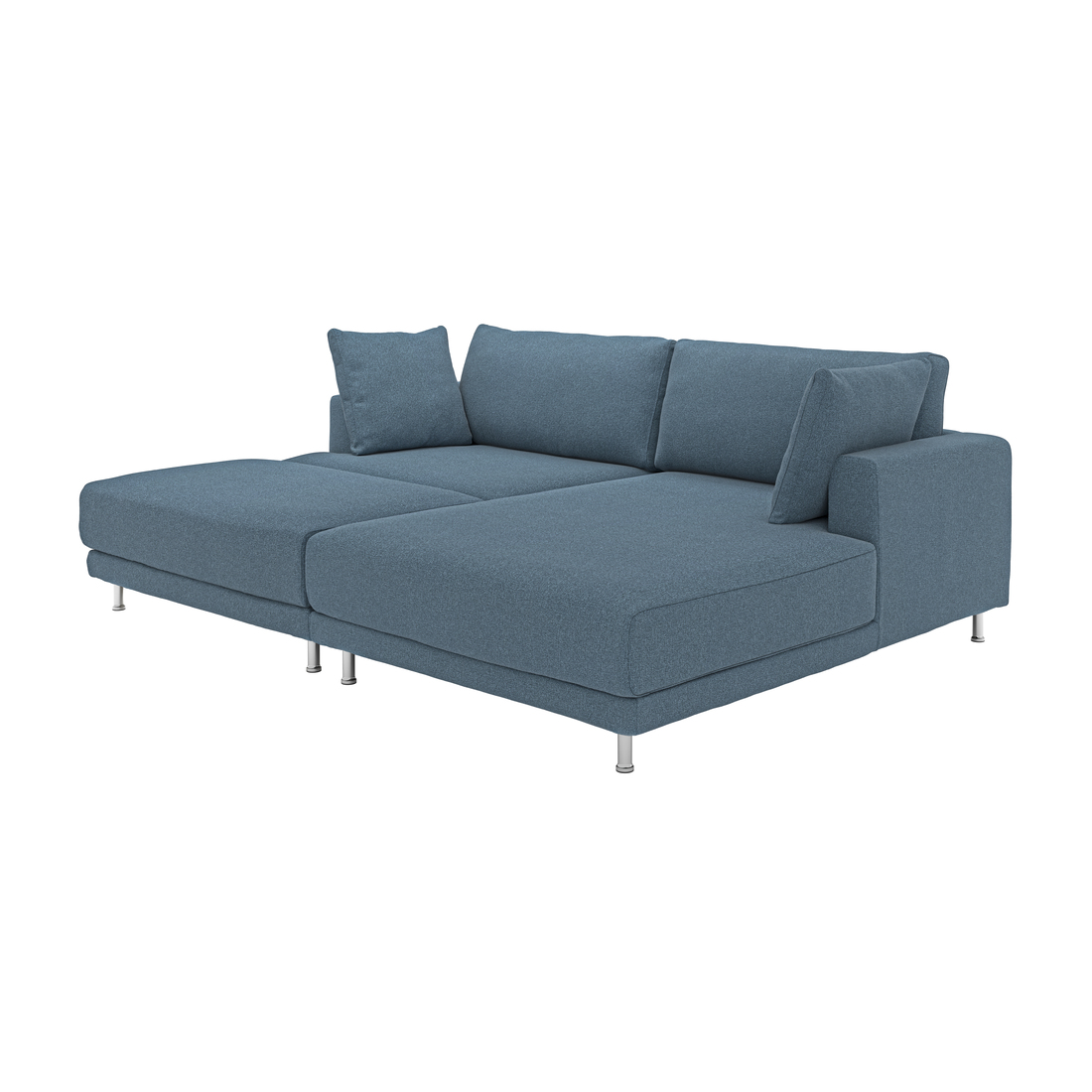 Selecciona variación de color: con chaise longue iqzda +reposapiés/Axvall azul grisáceo oscuro