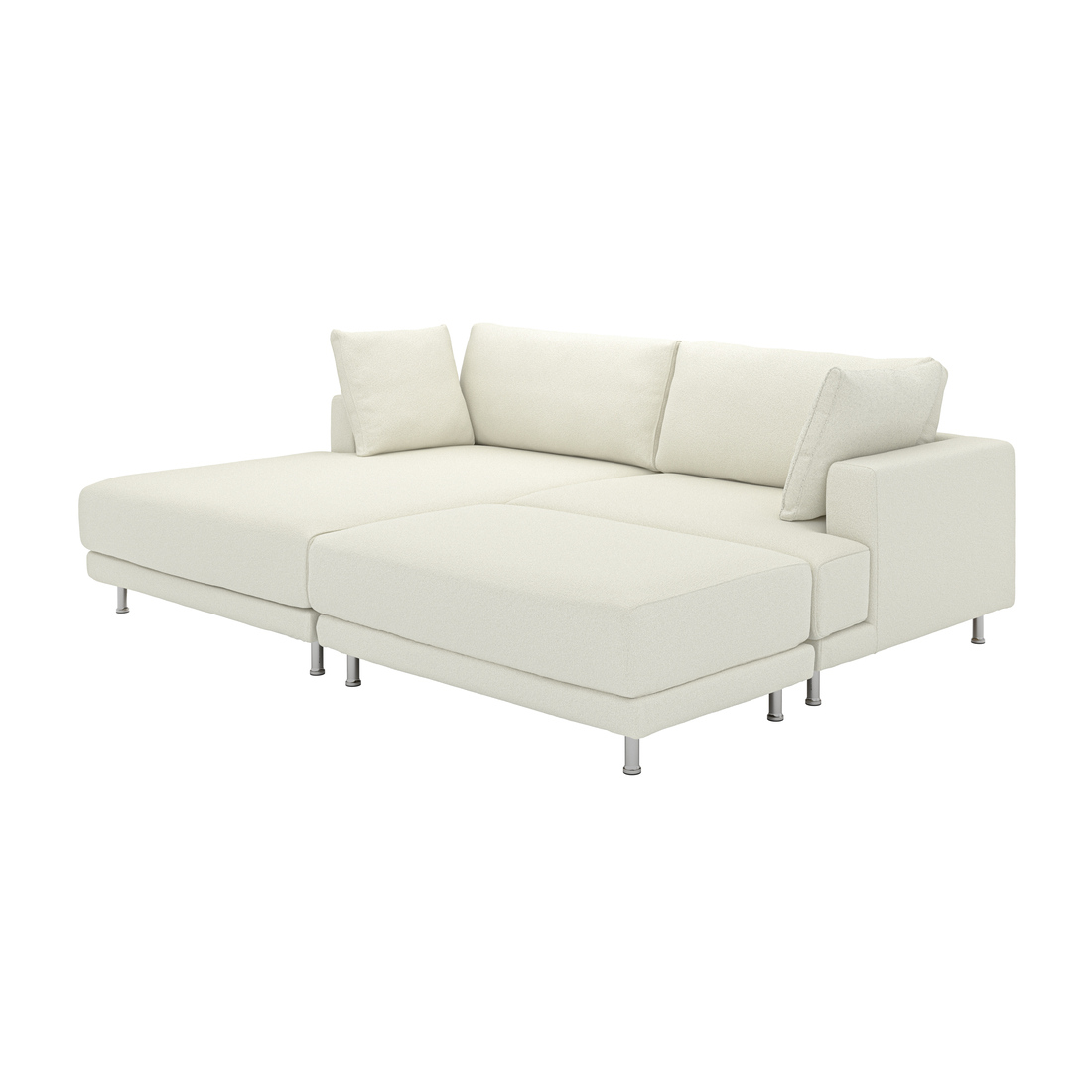 Selecciona variación de color: con chaise longue iqzda +reposapiés/Axvall color hueso