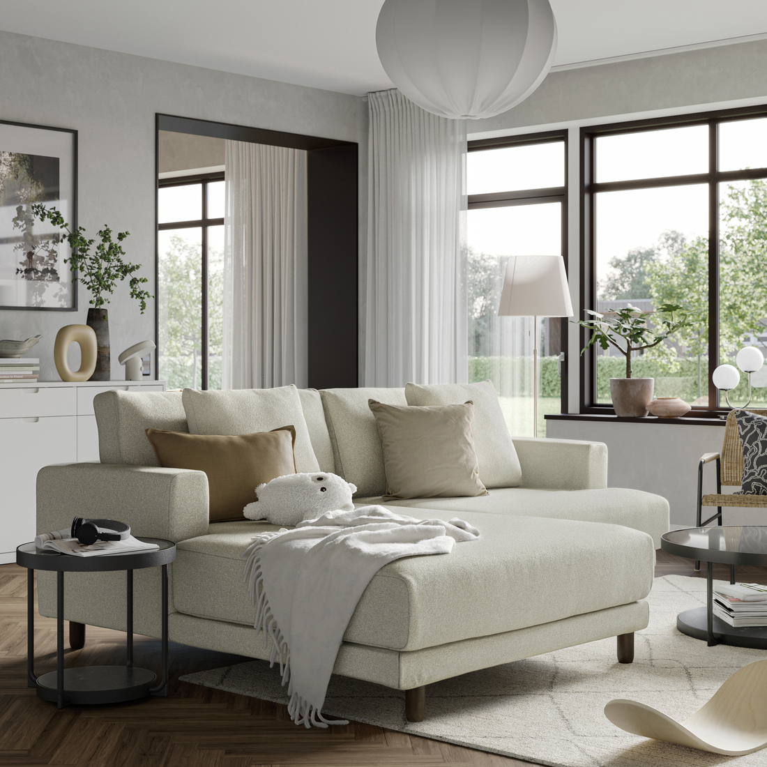 UPPÅKRA, sectional, 3-seat. 3 of 4 open dialog