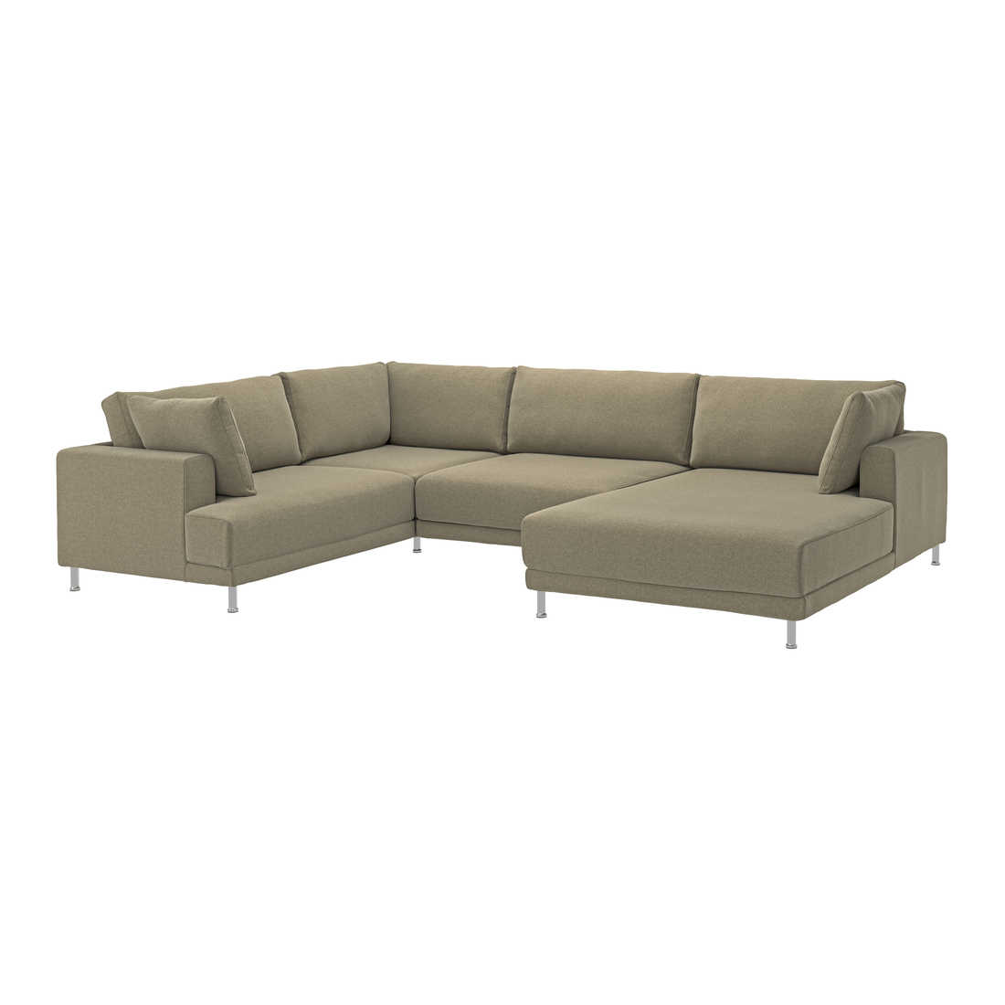 Current variation: with chaise, right/Johanneshov brown-beige