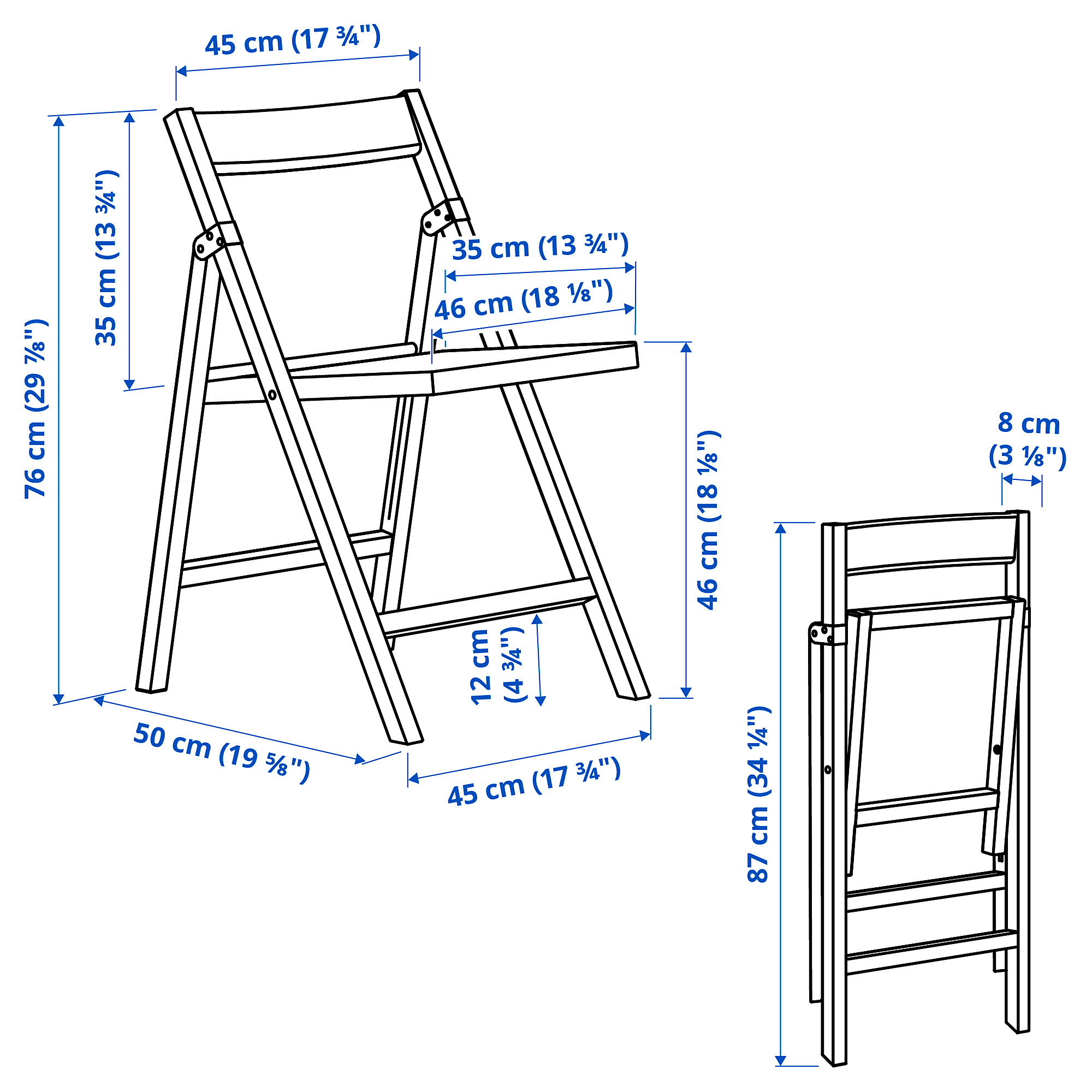 IKEA PS 2026, mesa y 2 sillas plegables. 5 de 5 abrir diálogo