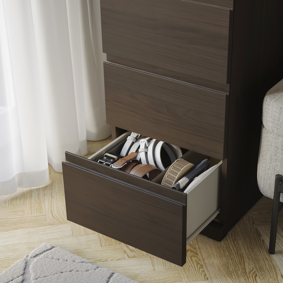 STORKLINTA, 5-drawer dresser. 4 of 7 open dialog