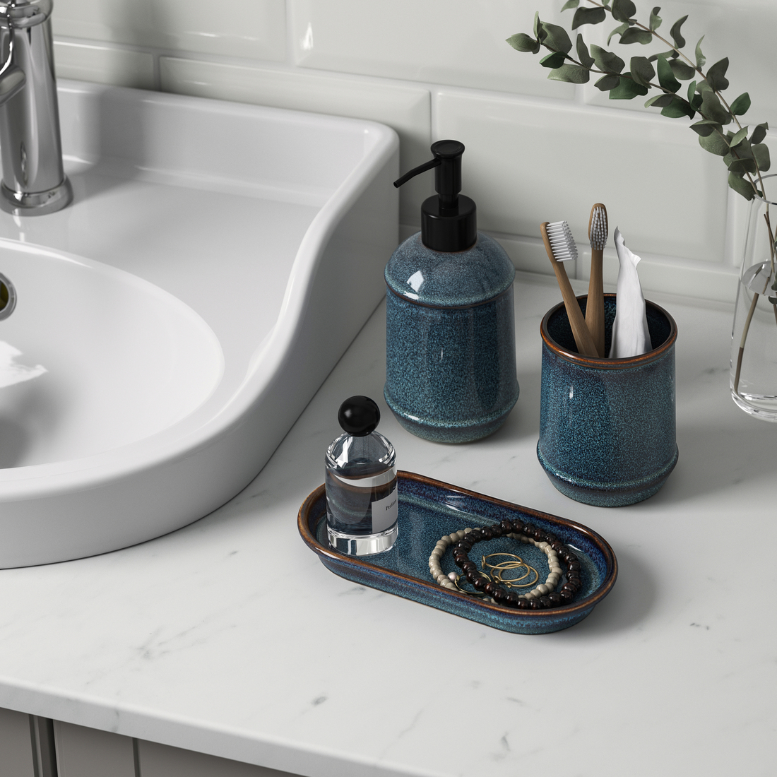 TVÅLSJÖN, 3-piece bathroom set. 3 of 3 open dialog