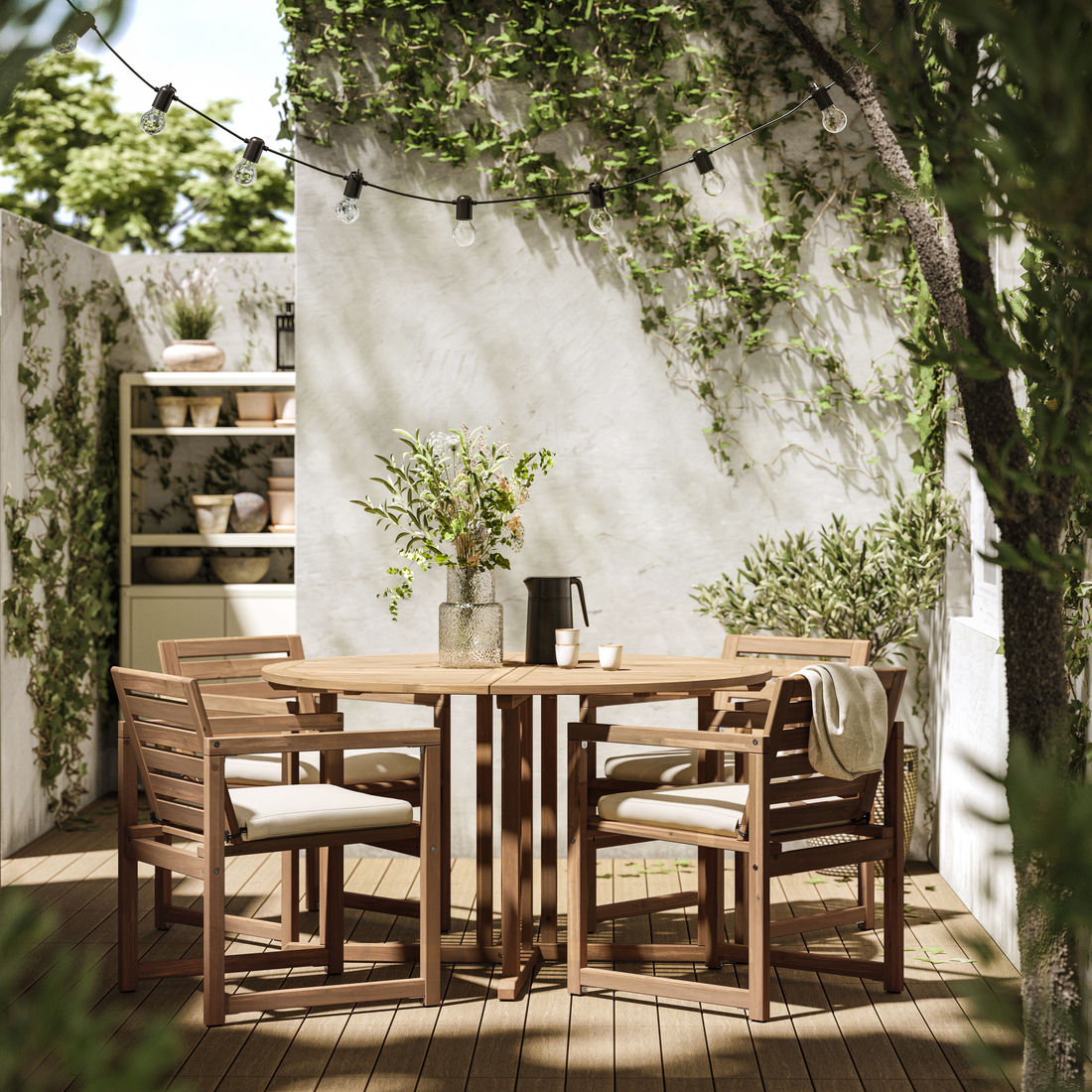 NÄMMARÖ, silla+reposabrazos, exterior. 2 de 3 abrir diálogo