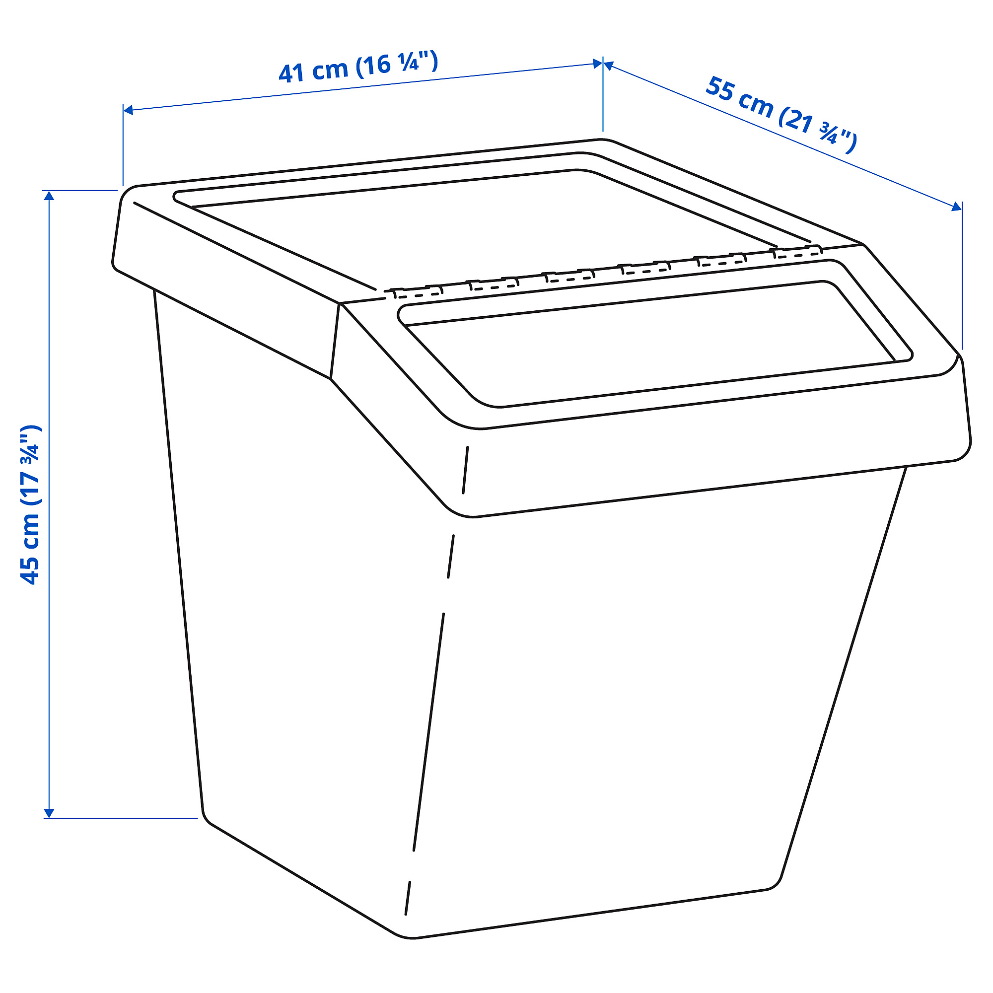 SORTERA, sorting bin with insert and lid. 6 of 6 open dialog