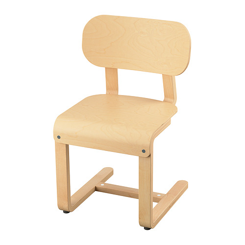 LISABO/ODGER, table and 4 chairs, Lyckan birch veneer