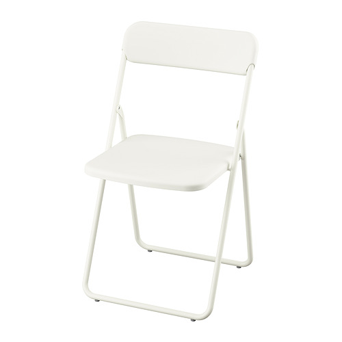VIHALS, mesa de ala abatible y 4 sillas, VIHALS blanco
