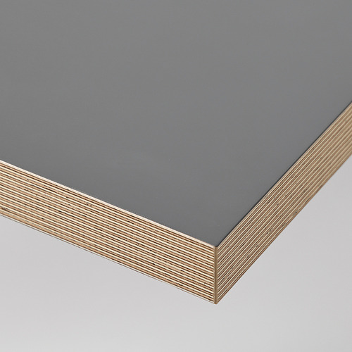 LAGKAPTEN, tabletop, Dark grey wood effect