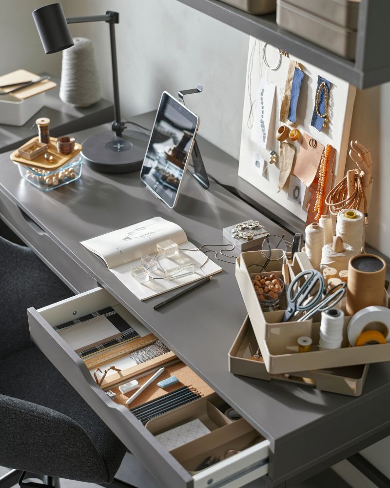 ALEX Desk, dark gray