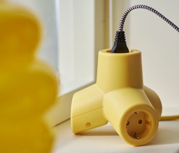 HORNFELS Extension cord, yellow