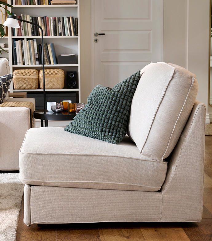 a sofa seen from the side